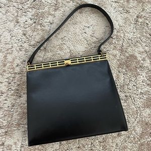 vintage leather hand bag